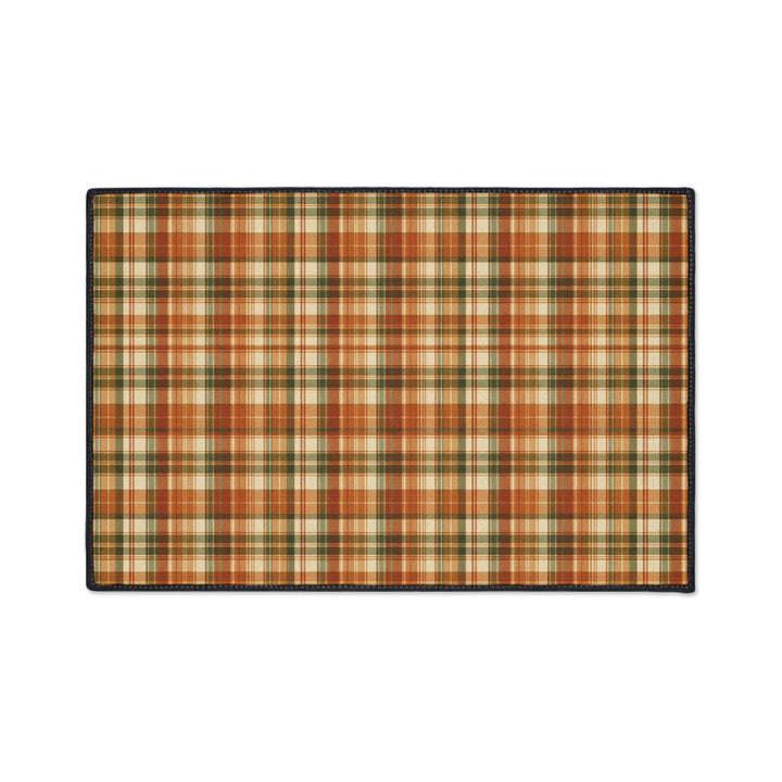 Autumn Plaid | 18 × 27 Outdoor Rug | Old Soul Harvest Hallow™