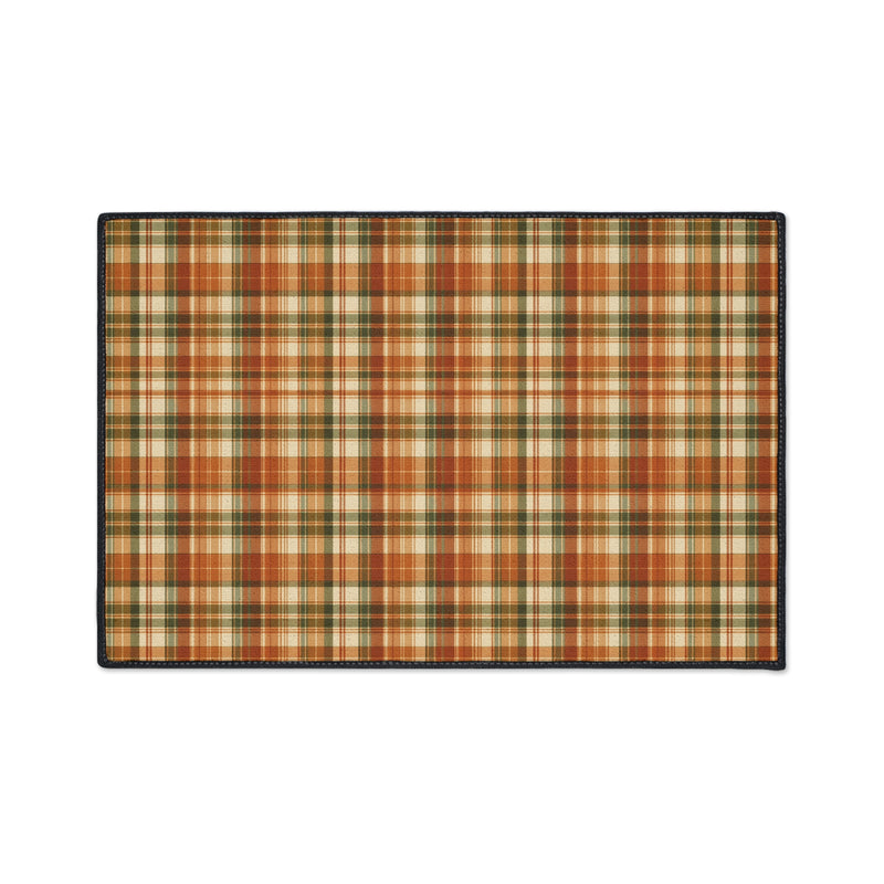 Autumn Plaid | 18 × 27 Outdoor Rug | Old Soul Harvest Hallow™