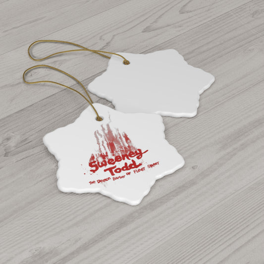 Sweeny Todd- Ceramic Ornament, 4 Shapes - Creations by Chris and Carlos