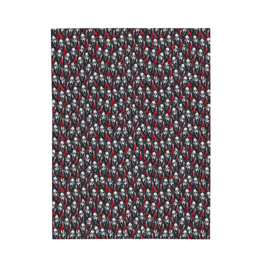 Scream Ghost Face- Velveteen Plush CuddleLux Bliss Blanket - Creations by Chris and Carlos