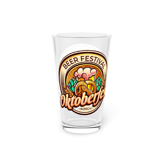 Oktoberfest- Pint Glass, 16oz - Creations by Chris and Carlos
