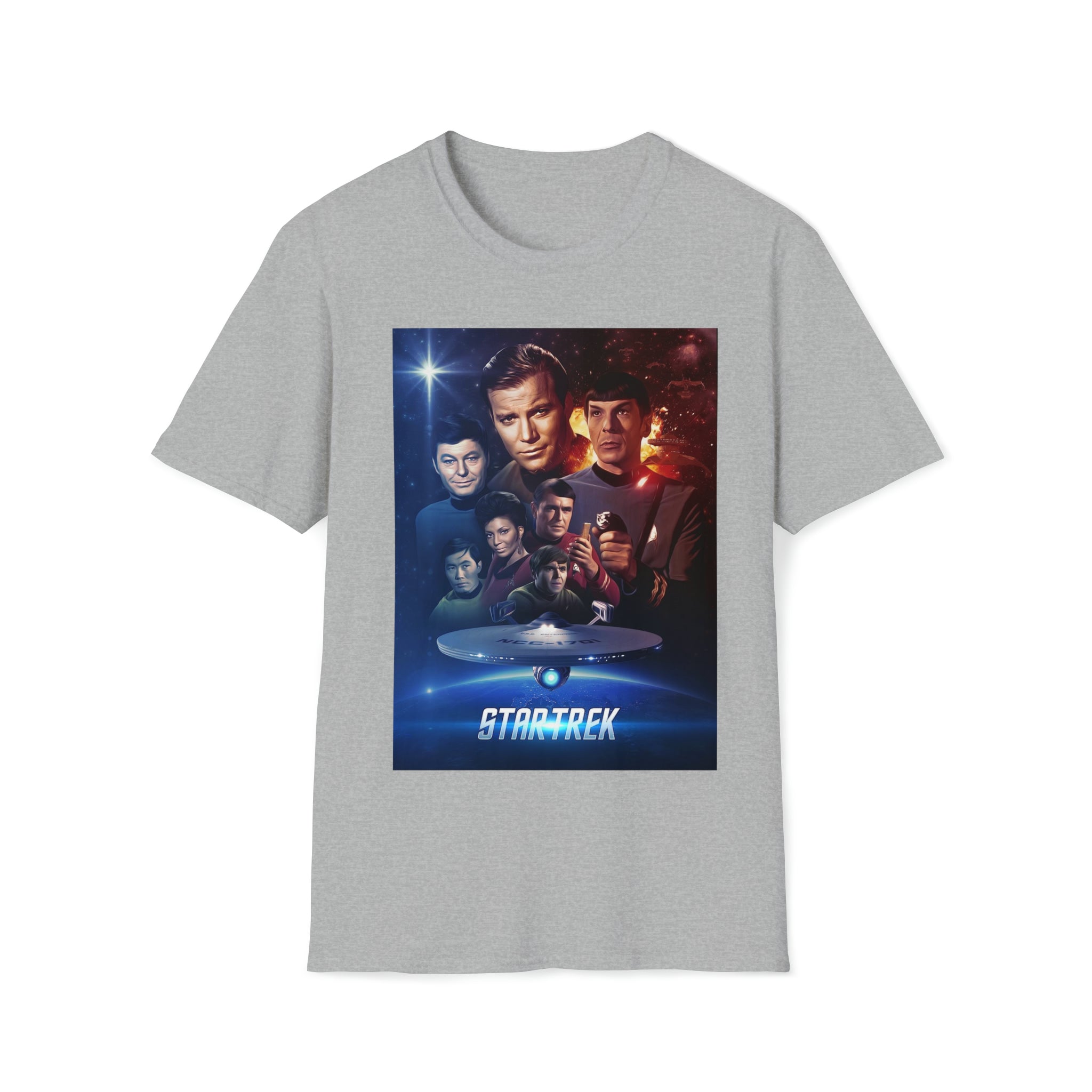 Star Trek original cast- Unisex Softstyle T-Shirt - Creations by Chris and Carlos