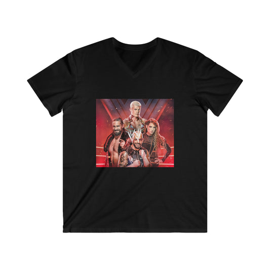 WWE Champions- Unisex Fitted V-Neck Short Sleeve Tee - Creations by Chris and Carlos