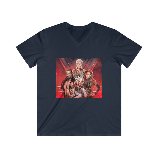 WWE Champions- Unisex Fitted V-Neck Short Sleeve Tee - Creations by Chris and Carlos