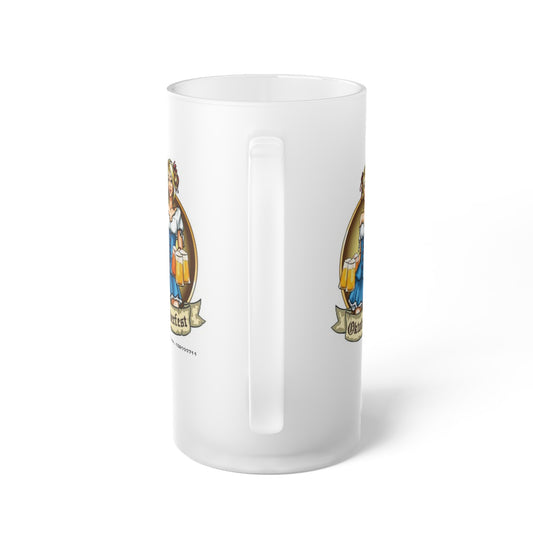 Oktoberfest- Frosted Glass Beer Mug - Creations by Chris and Carlos