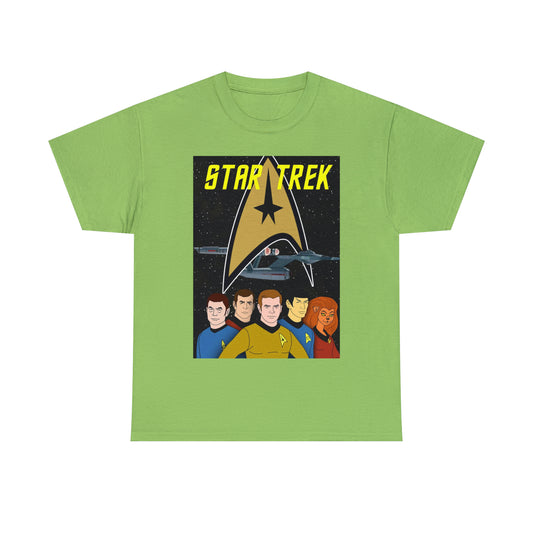 Star Trek Cartoon- Unisex Heavy Cotton T-Shirt - Creations by Chris and Carlos