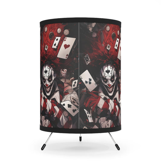 Joker- Tripod Lamp with High-Res Printed Shade, US\CA plug - Creations by Chris and Carlos