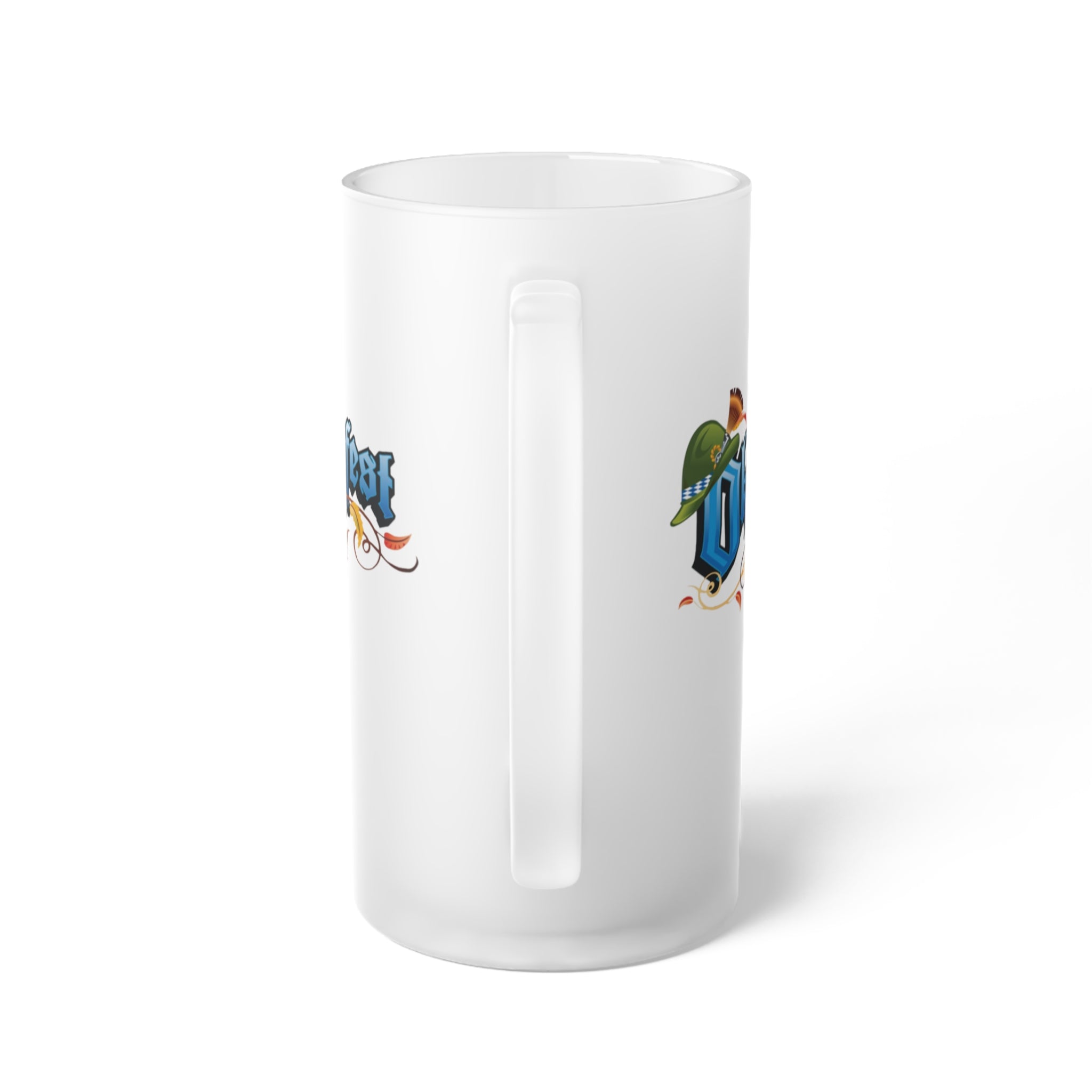 Oktoberfest- Frosted Glass Beer Mug - Creations by Chris and Carlos
