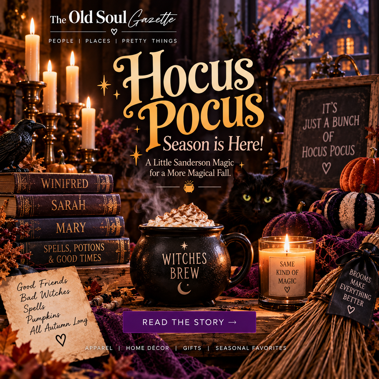 Hocus Pocus Season Is Here | A Little Sanderson Magic for Home