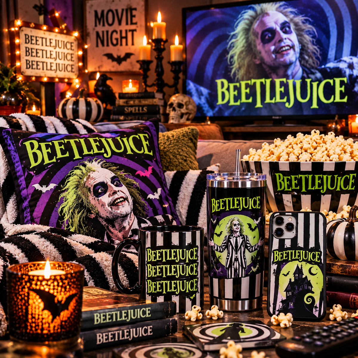Beetlejuice Halloween movie night