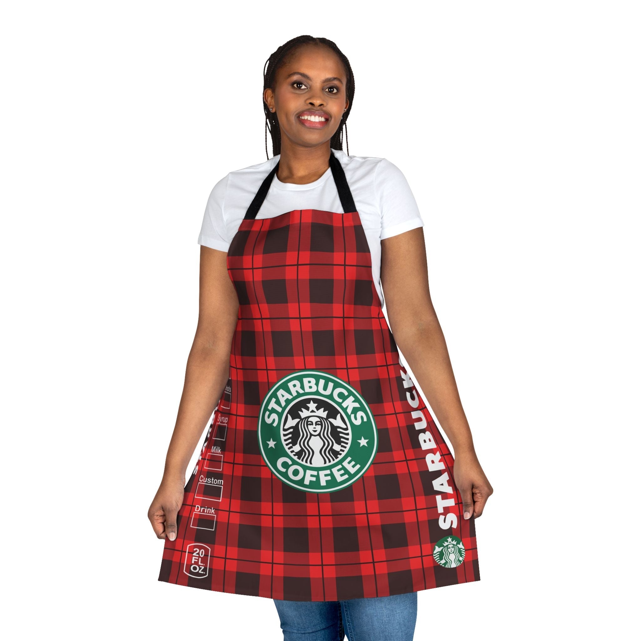 Starbucks-inspired holiday apron