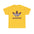 Trendy Unisex Heavy Cotton Tee with Floral Adidas Design, Casual Wear, Gift for Him, Gift for Her, Streetwear, Summer Essentials