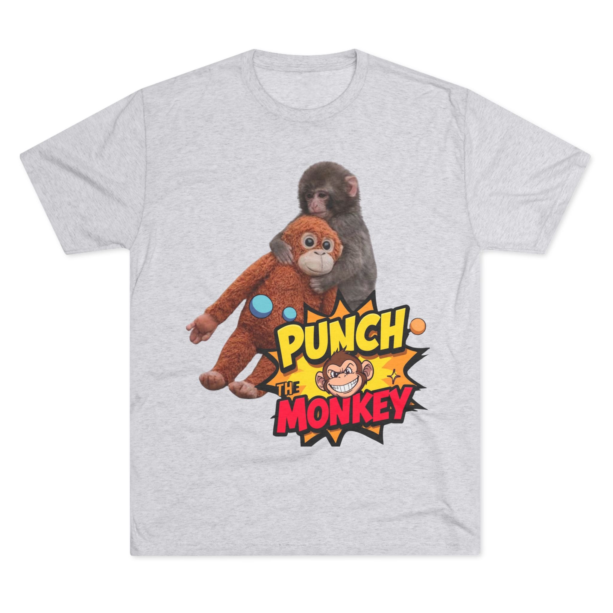 Punch the Monkey T-Shirt — Retro Comic Cartoon Monkey Graphic Tee - Creations by Chris and Carlos