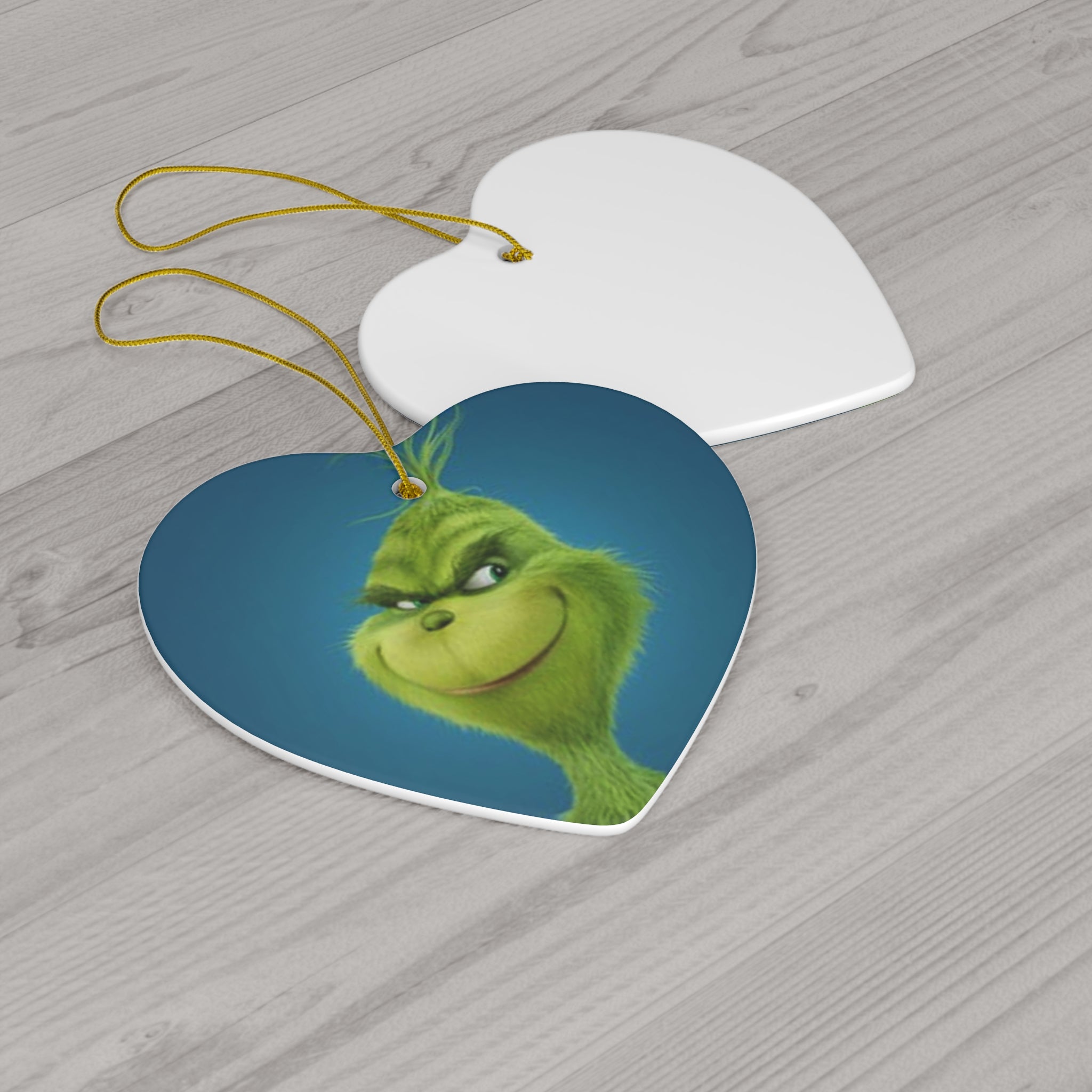 The Grinch Ceramic Ornament, 4 Shapes - Creations by Chris and Carlos