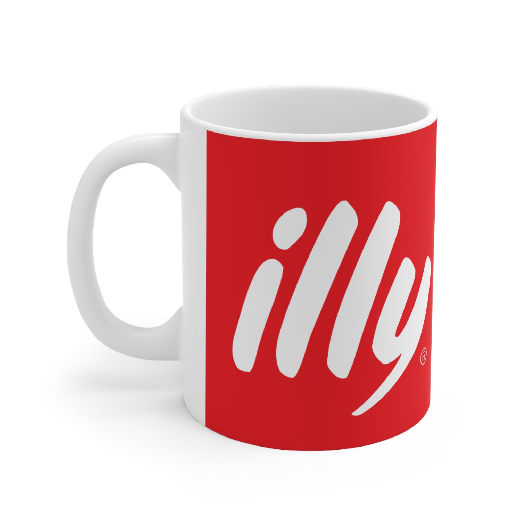 Illy coffee- White Ceramic Mug - Creations by Chris and Carlos