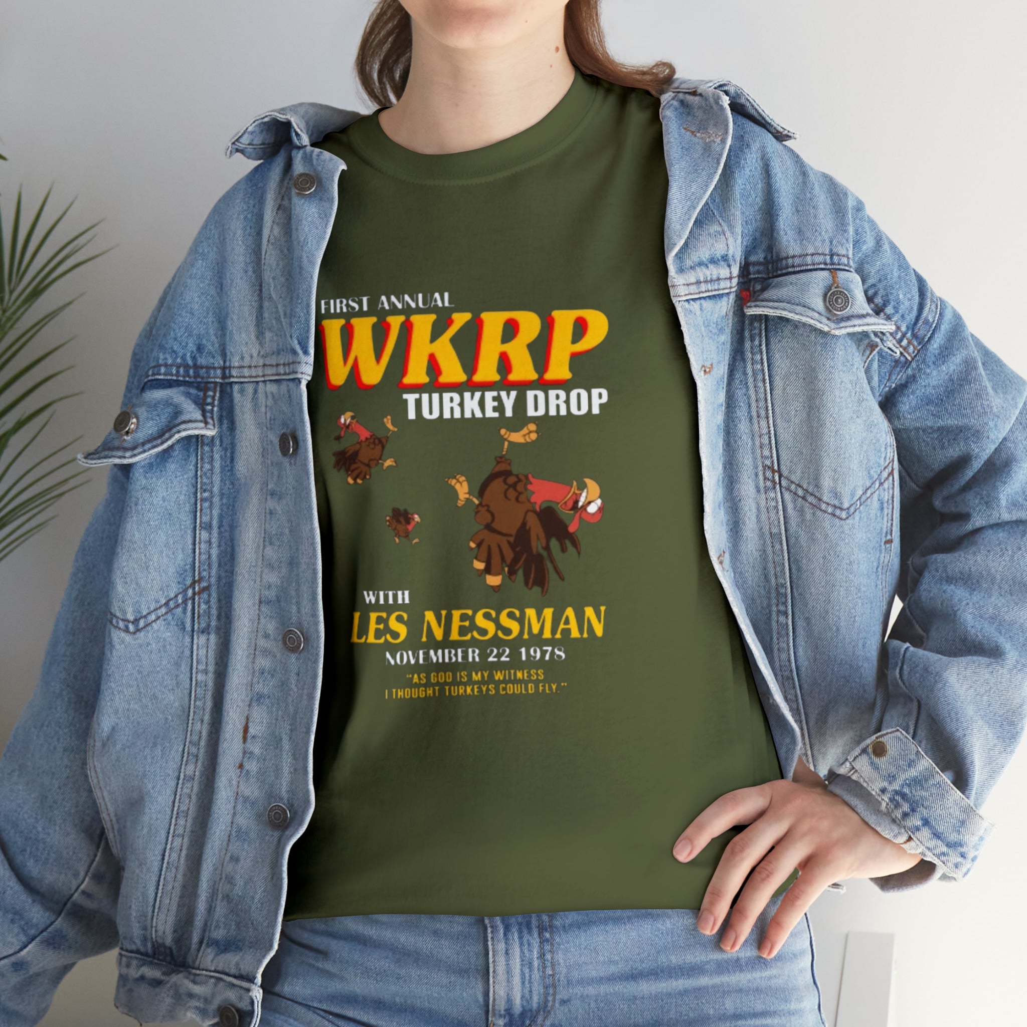 WKRP 70's TV Show- Unisex Heavy Cotton T-Shirt - Creations by Chris and Carlos