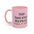 Sip. Shuffle. Repeat. — Pink Accent Coffee Mug
