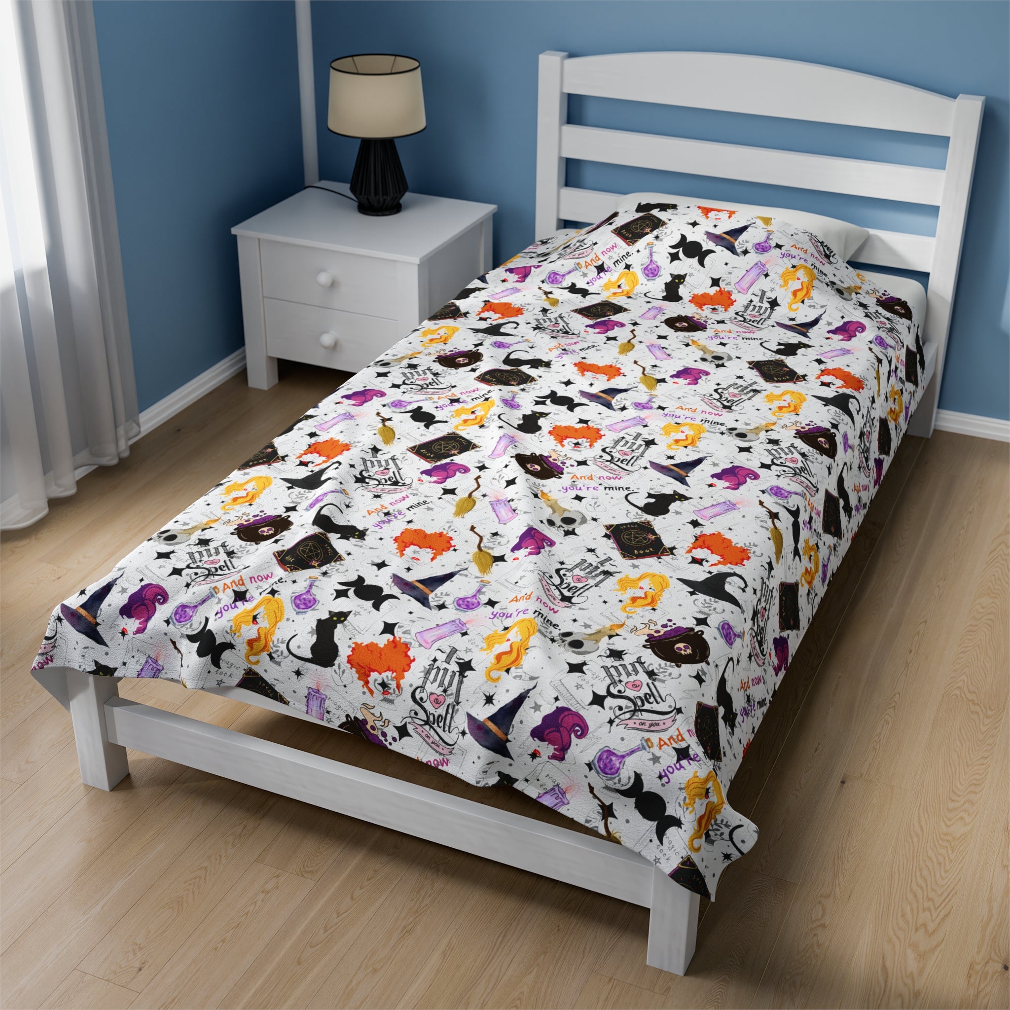 Hocus Pocus- Velveteen Plush CuddleLux Bliss Blanket - Creations by Chris and Carlos