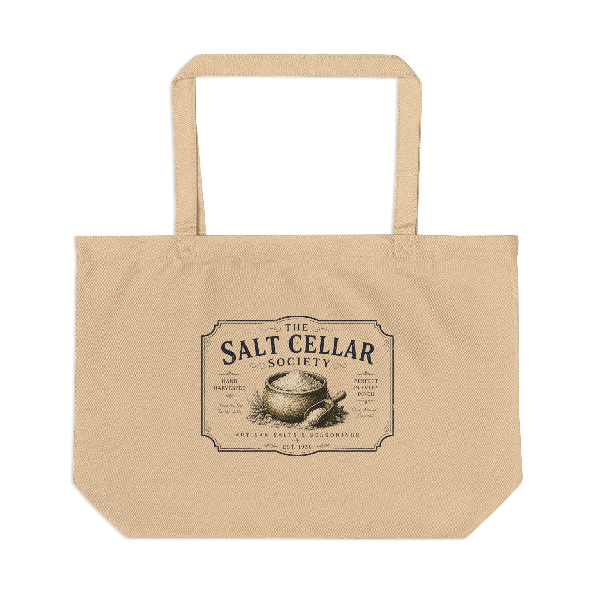 Salt Cellar Society Eco Tote — Vintage Kitchen Salt Bag - Creations by Chris and Carlos