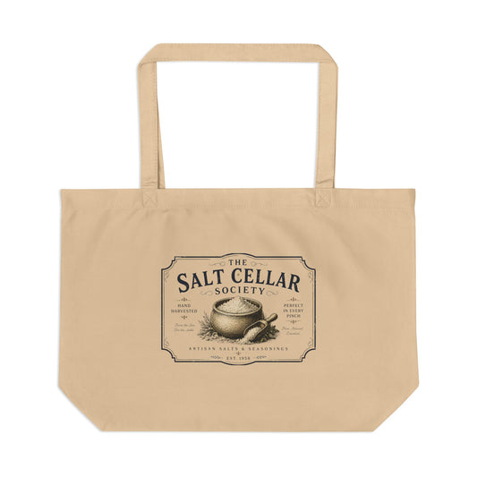 Salt Cellar Society Eco Tote — Vintage Kitchen Salt Bag - Creations by Chris and Carlos