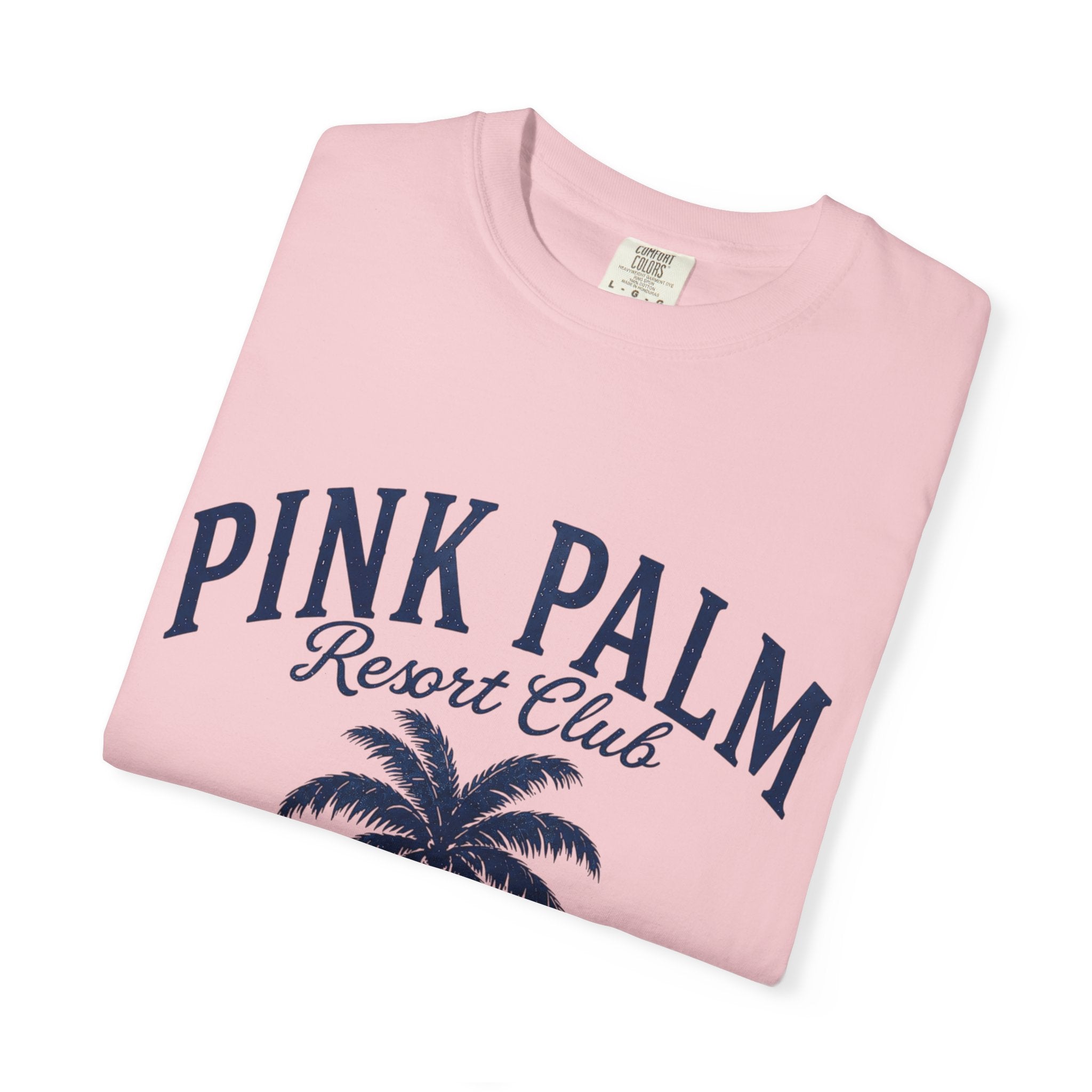 Pink Palm Resort Club T-Shirt — Tropical Palm Graphic Tee - Creations by Chris and Carlos