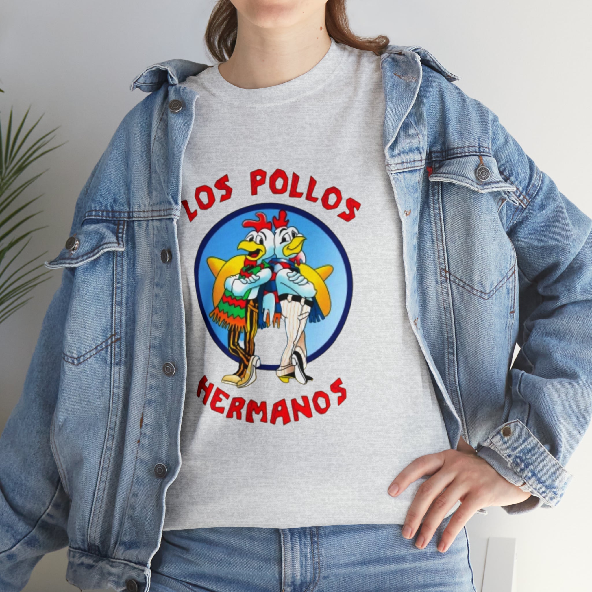 Pollos- Unisex Heavy Cotton T-Shirt - Creations by Chris and Carlos