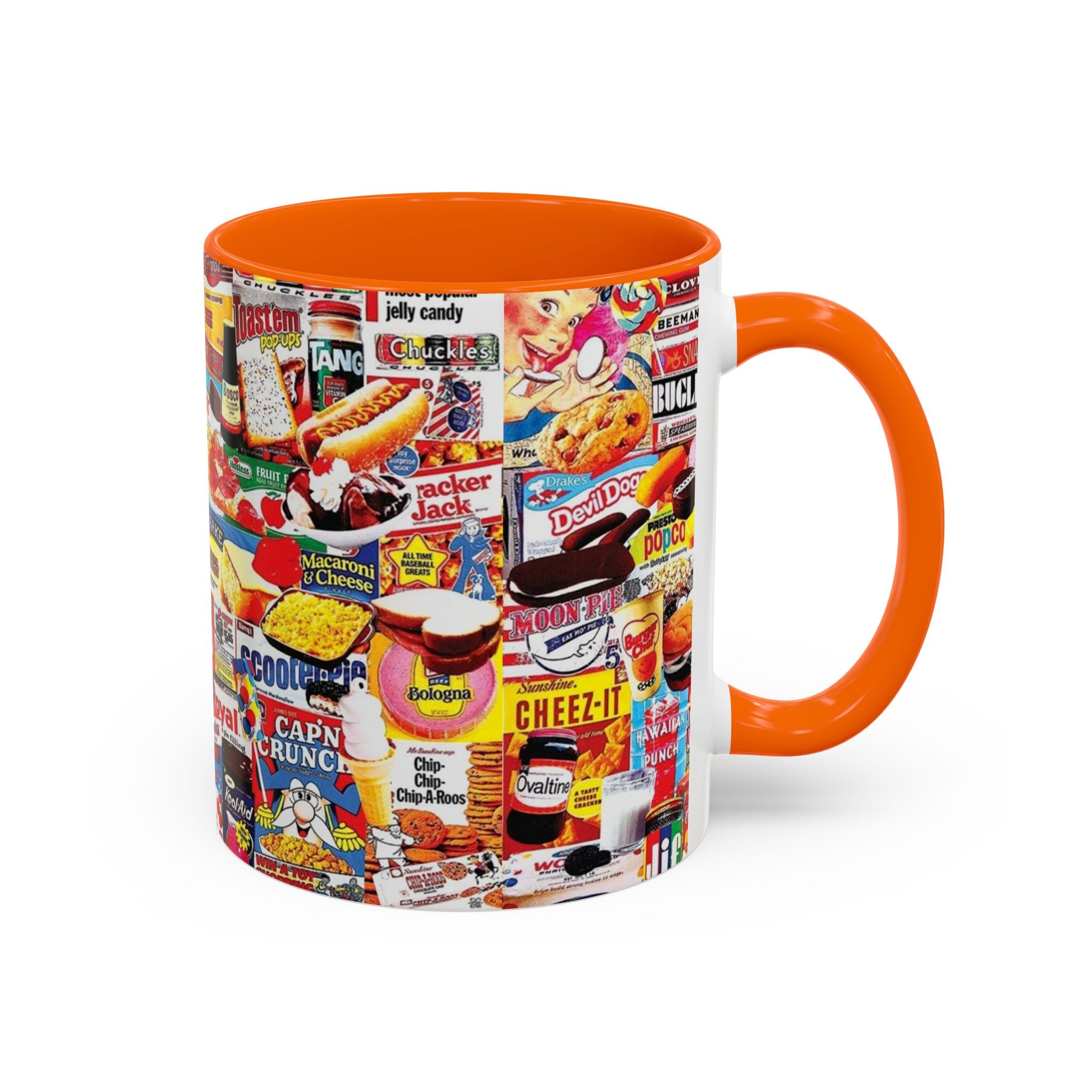 Vintage Snack Packaging Collage Coffee Mug (11/15oz) - Creations by Chris and Carlos