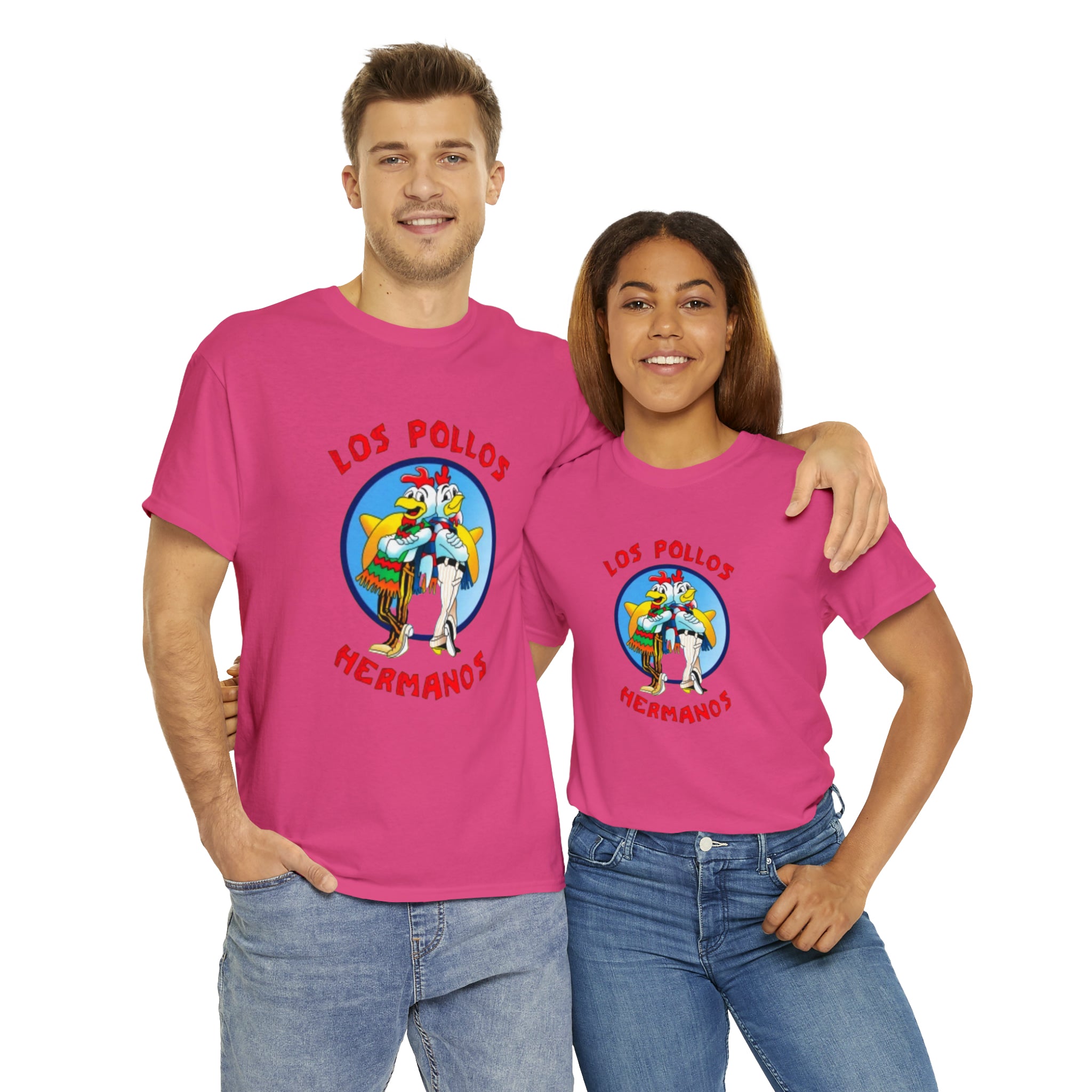 Pollos- Unisex Heavy Cotton T-Shirt - Creations by Chris and Carlos