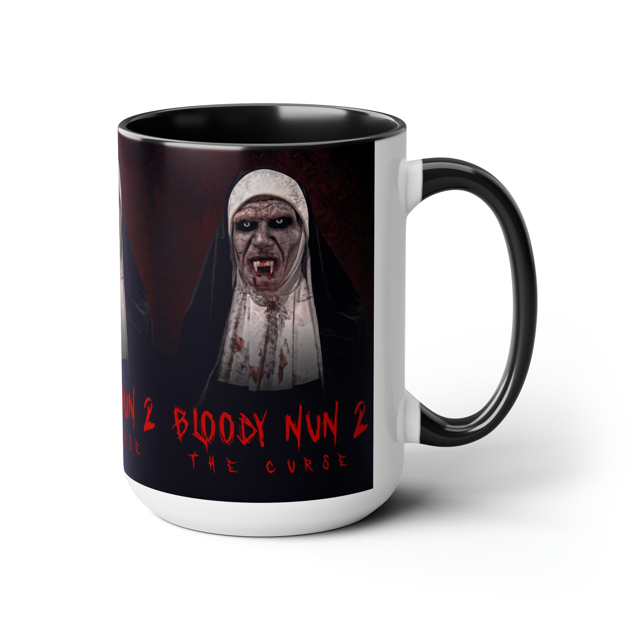 The Nun 2- Two-Tone Coffee Mugs, 15oz - Creations by Chris and Carlos