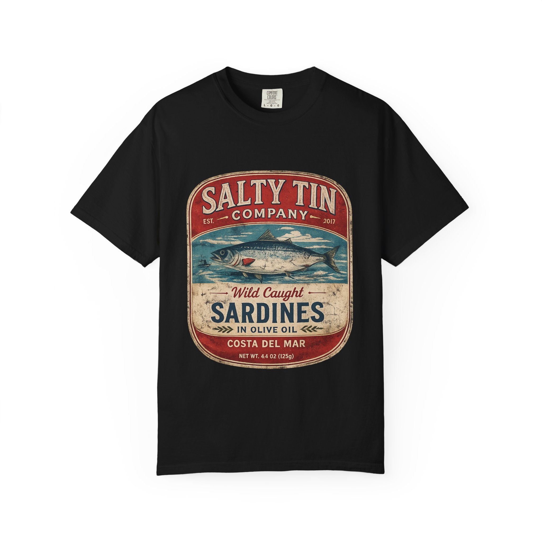 Vintage 'Salty Tin Company' Sardines T-Shirt - Creations by Chris and Carlos