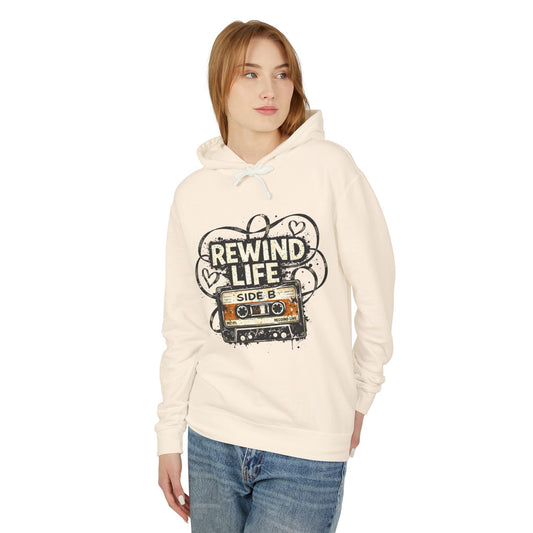 Retro 'Rewind Life' Cassette Hoodie - Creations by Chris and Carlos