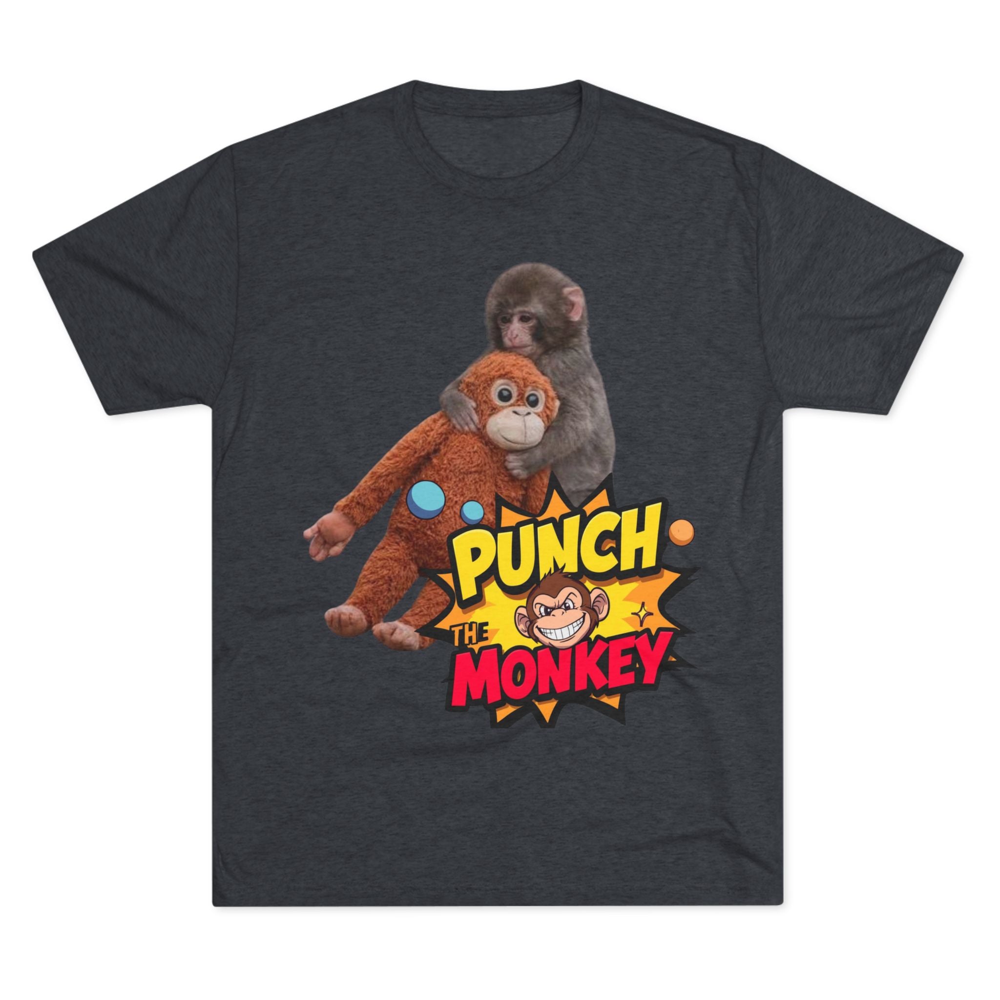 Punch the Monkey T-Shirt — Retro Comic Cartoon Monkey Graphic Tee - Creations by Chris and Carlos