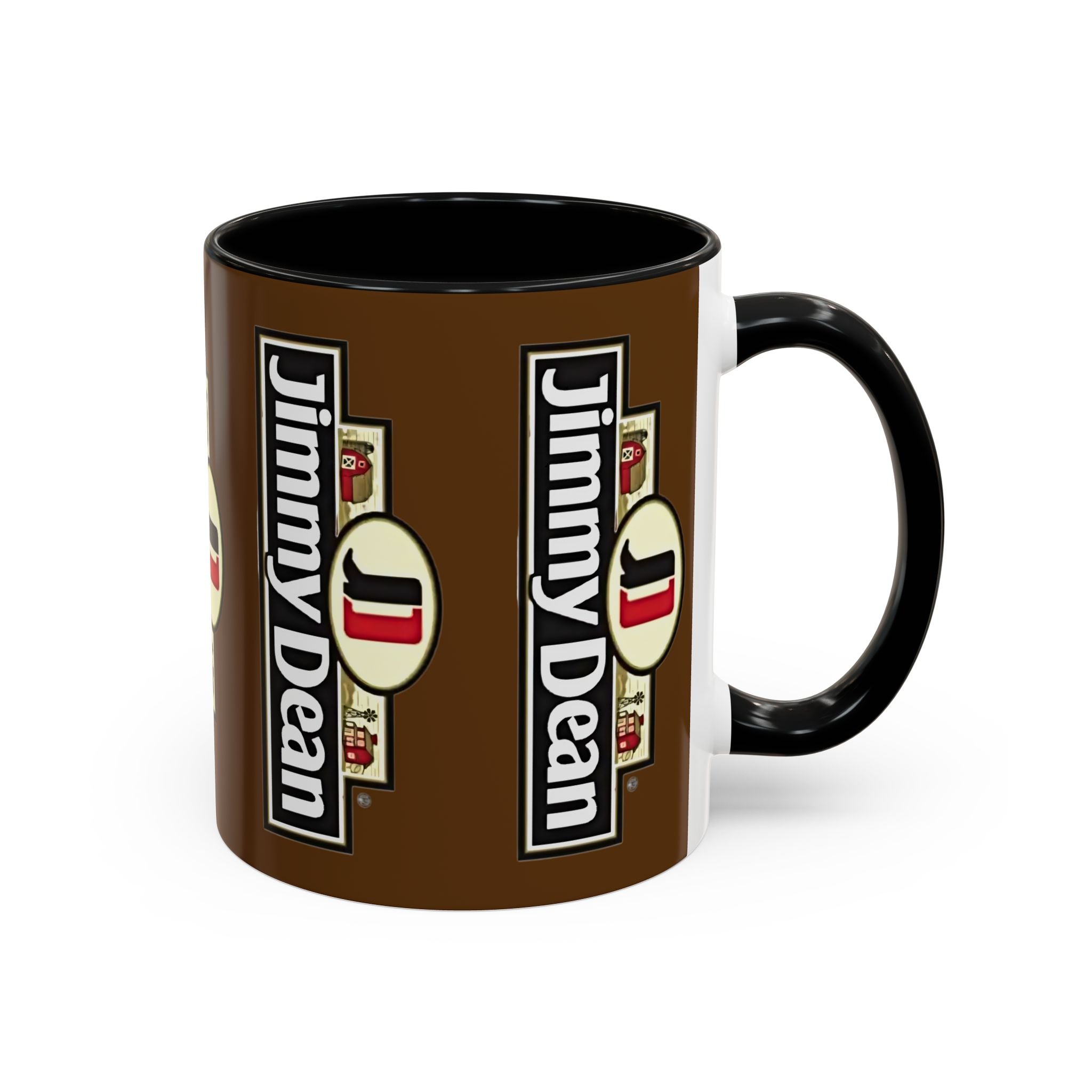 Jimmy Dean Logo Coffee Mug — Retro Breakfast Brand Accent Mug (11/15oz) - Creations by Chris and Carlos