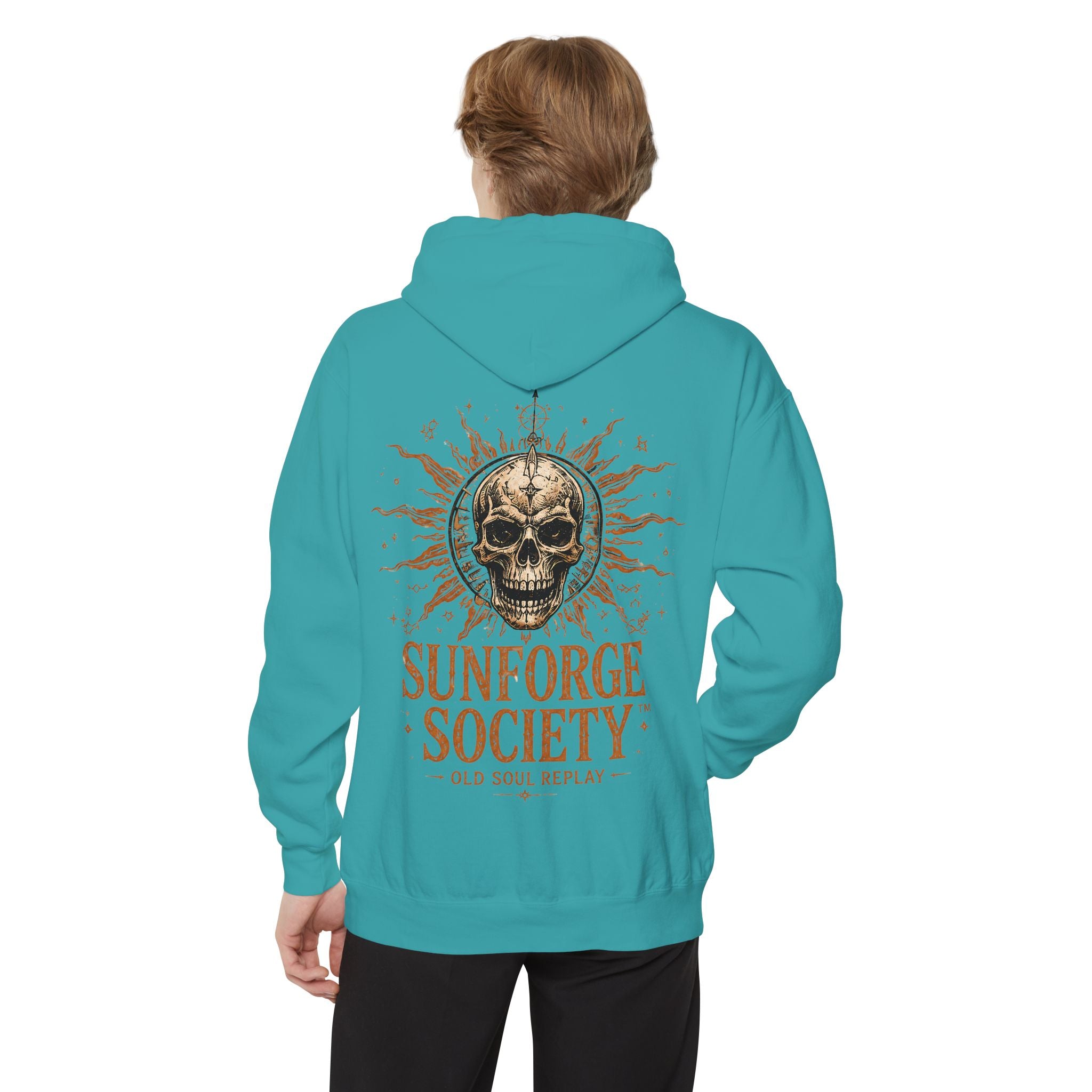Sun Forge Steampunk Garment-Dyed Hoodie - Creations by Chris and Carlos