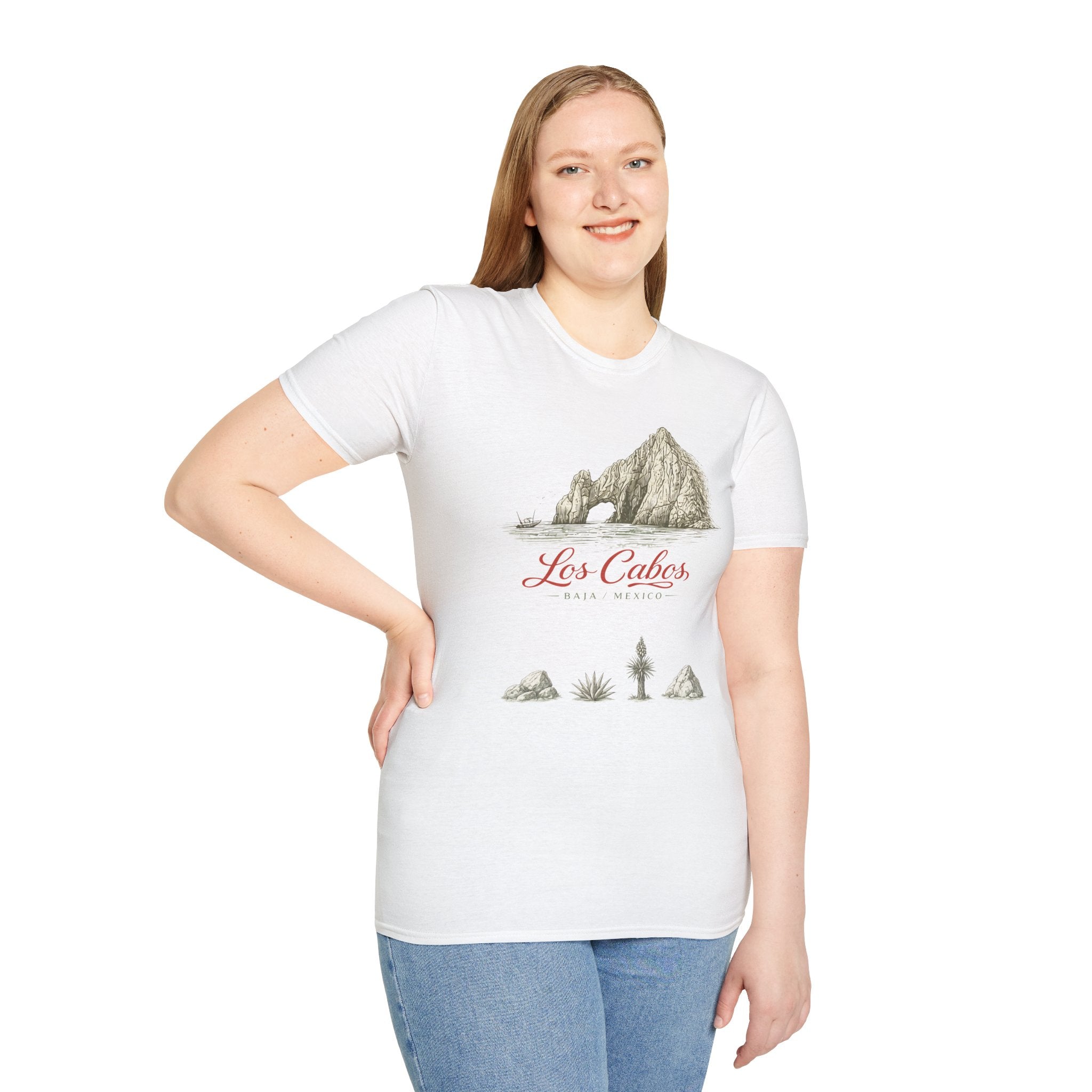 Los Cabos Mountain Illustration T‑Shirt — Retro Mexican Travel Tee - Creations by Chris and Carlos