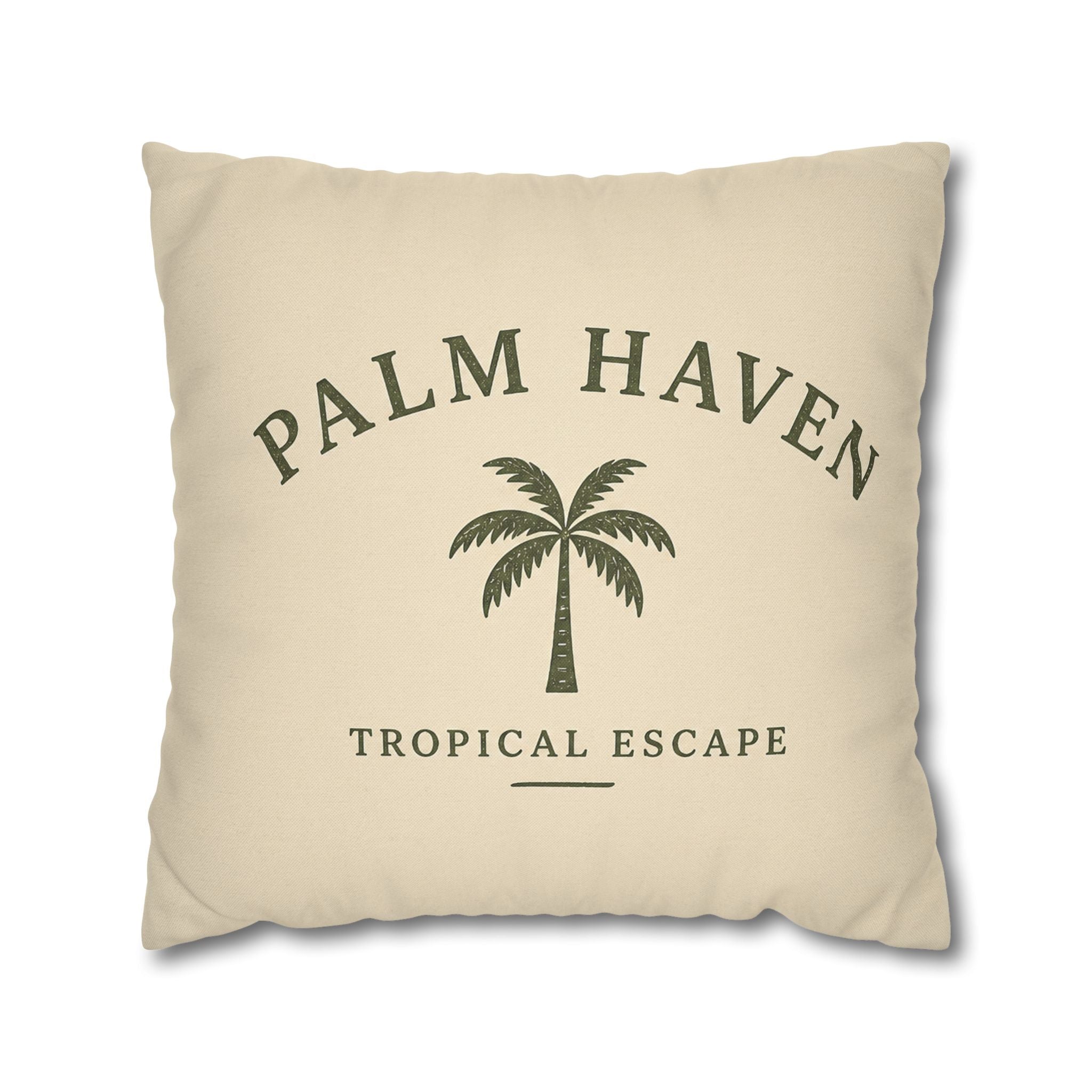 Palm Haven Tropical Escape Decorative Pillow Cover - Creations by Chris and Carlos