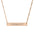 Engraved Horizontal Bar Necklace — "Graduation 2026" Personalized Pendant