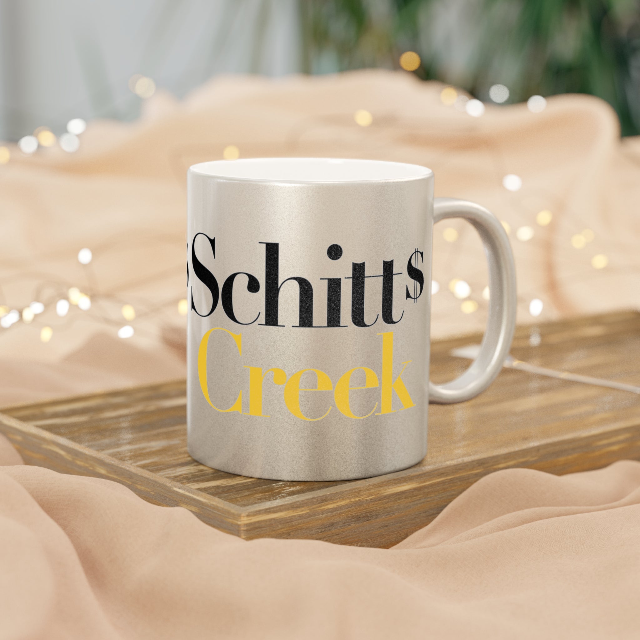 Schitt's Creek TV Show - Metallic Mug (Silver\Gold) - Creations by Chris and Carlos
