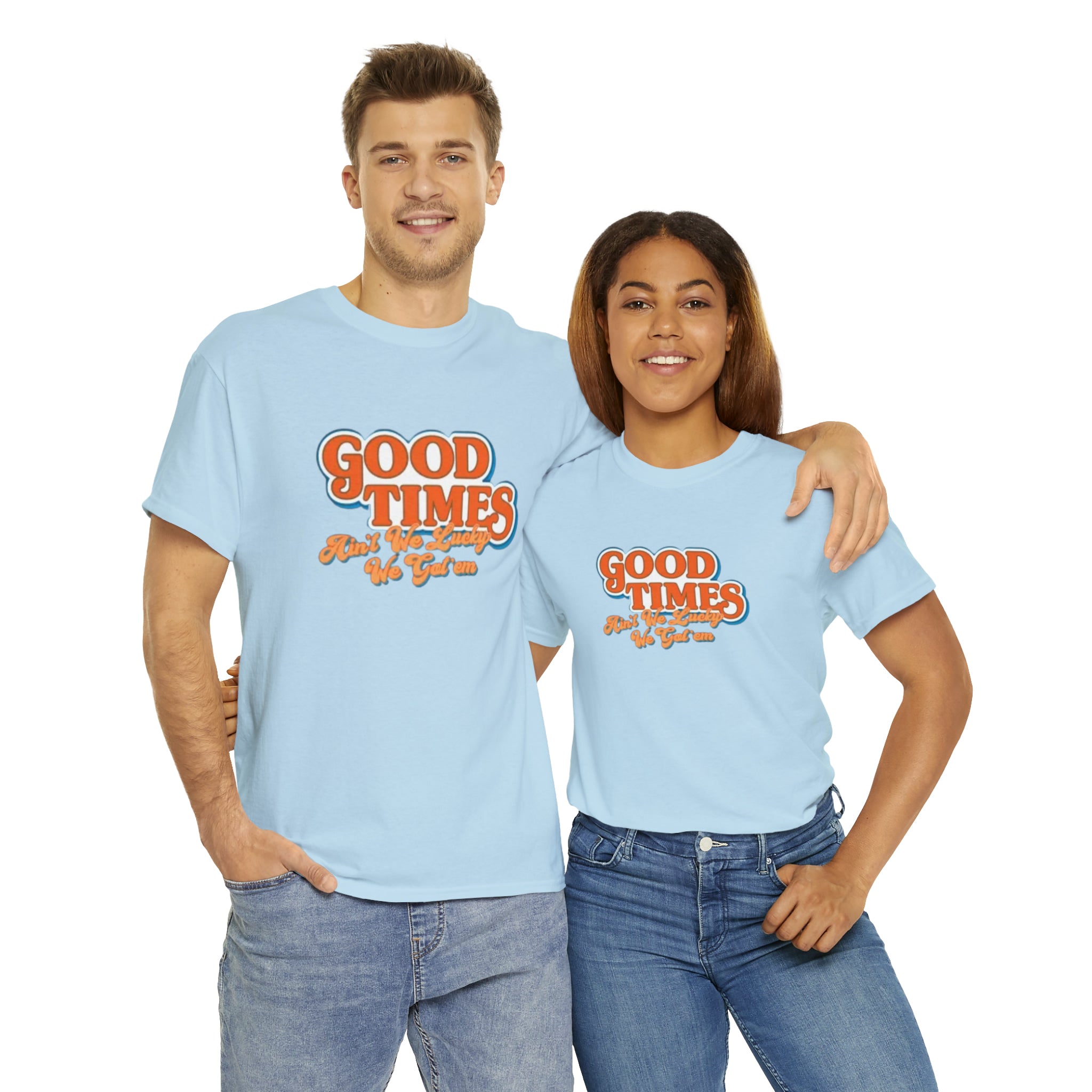 Good Times 70's TV Show- Unisex Heavy Cotton T-Shirt - Creations by Chris and Carlos