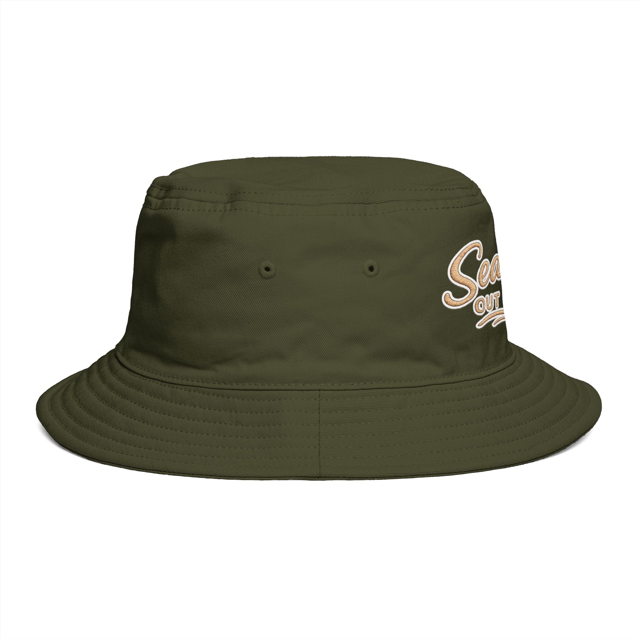 Sea You Out There Bucket Hat — Retro Coastal Embroidered Sun Hat - Creations by Chris and Carlos