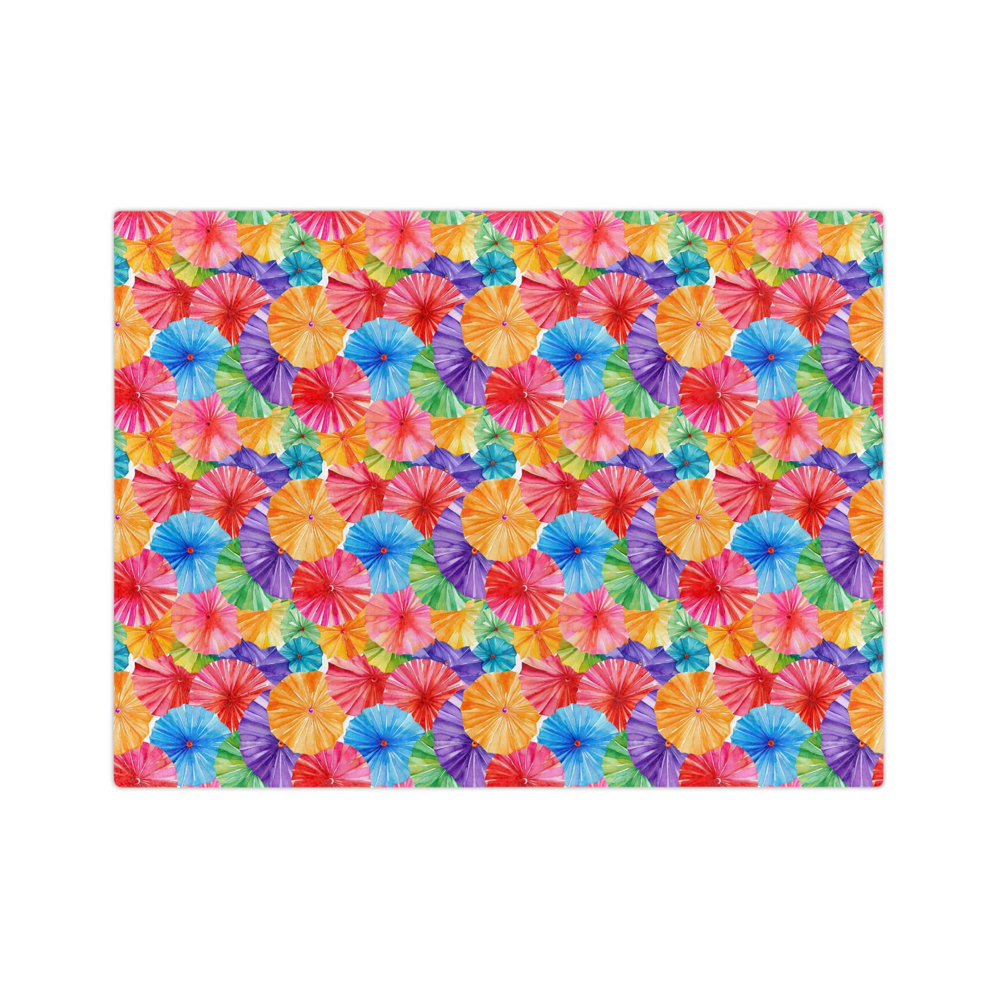 Sol y Alegría (Sun and Joy) Collection- Cactus Succulent Pattern Microfiber Blanket Soft Velveteen Throw for Home & Garden LoversTropical Parasol Velveteen Microfiber Blanket — Bright Floral Beach Umbrella Print, Cozy Travel & Home Throw - Creations by Chris and Carlos