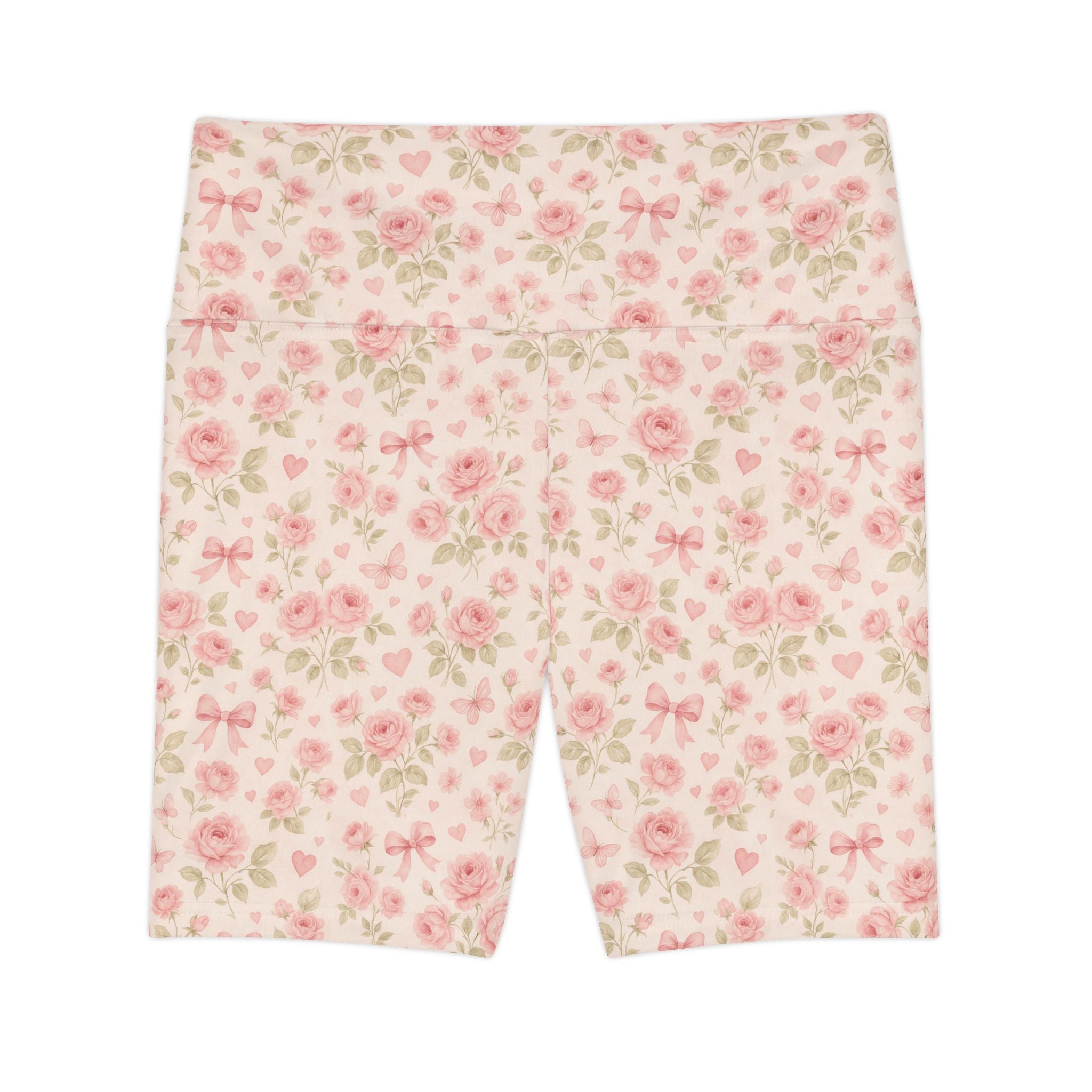 Floral Rose Print Bike Shorts - Creations by Chris and Carlos