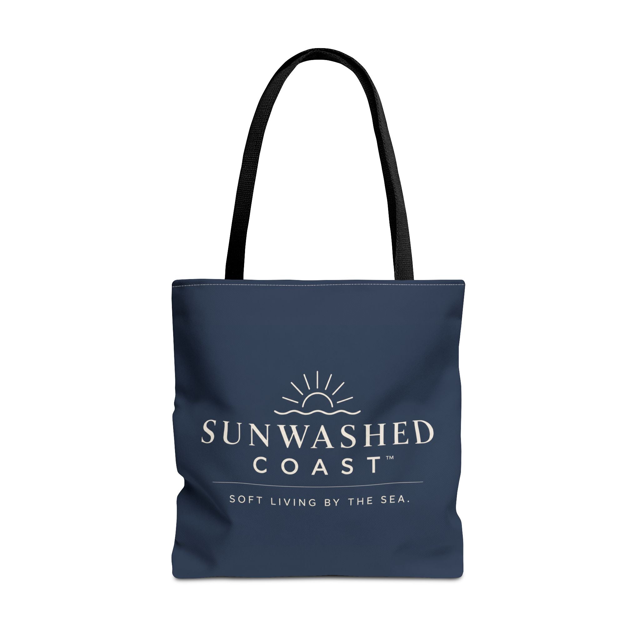 Sunwashed Coast Tote Bag — 'Soft Living by the Sea' Coastal Canvas Shopper - Creations by Chris and Carlos