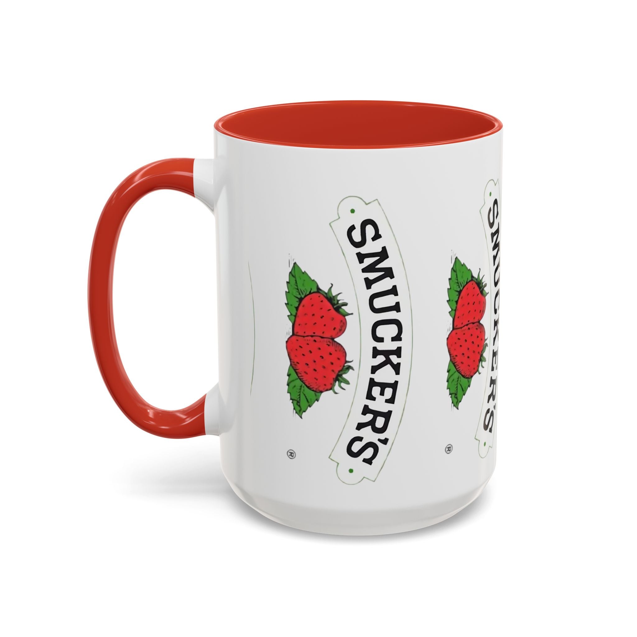 Smucker’s Strawberry Logo Accent Coffee Mug (11/15oz) - Creations by Chris and Carlos