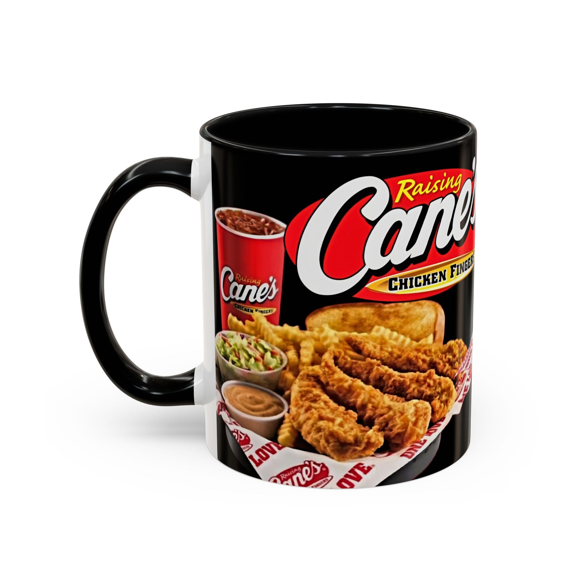 Raising Cane's Logo Coffee Mug – Chicken Fingers Fan Cup (11/15oz) - Creations by Chris and Carlos