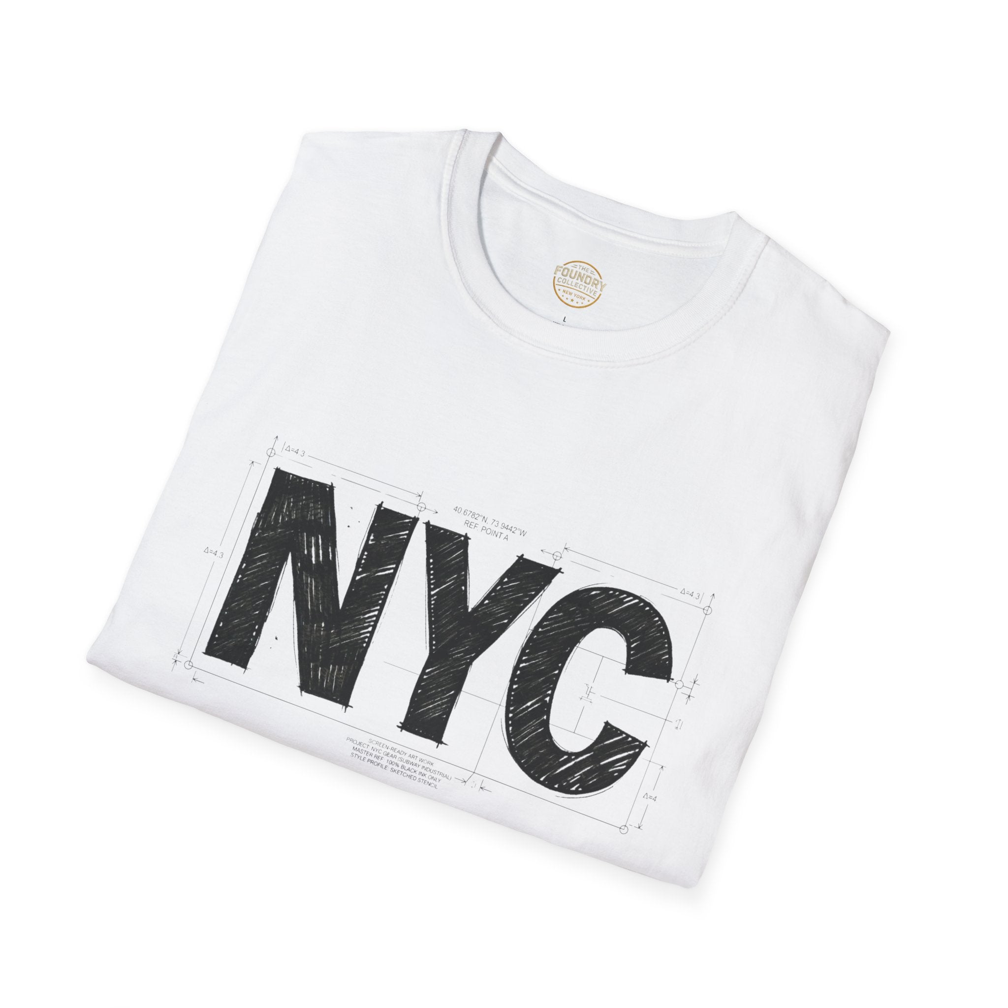 The Foundry Collective NYC Distressed Graphic T-Shirt — Vintage New York City Tee - Creations by Chris and Carlos