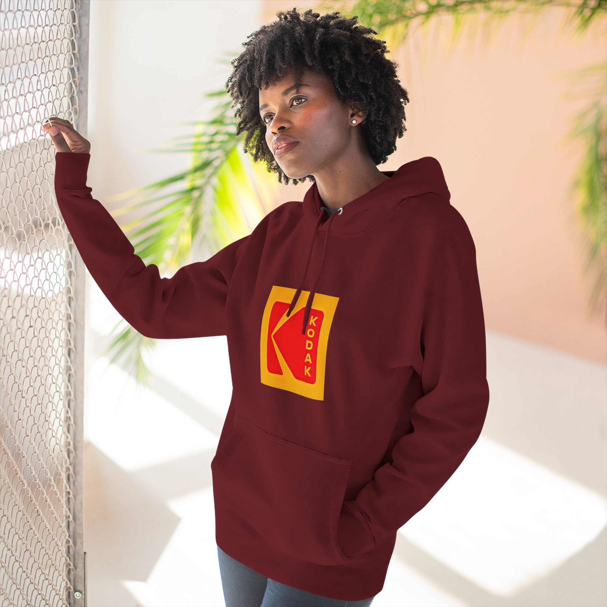 Kodak Logo Hoodie — Vintage Film Brand Graphic Fleece Hoodie - Creations by Chris and Carlos