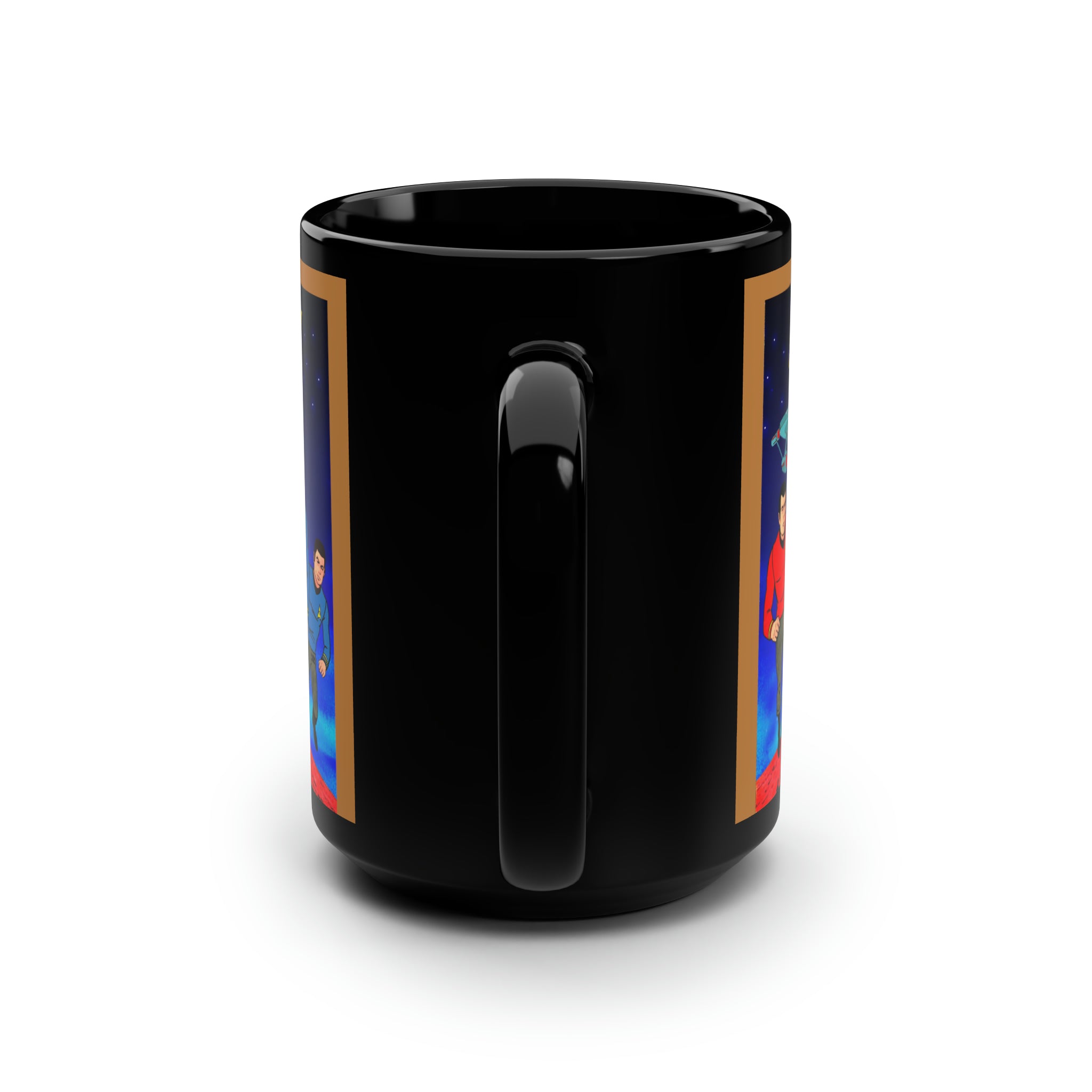 Star Trek Collection- Black Mug, 15oz - Creations by Chris and Carlos
