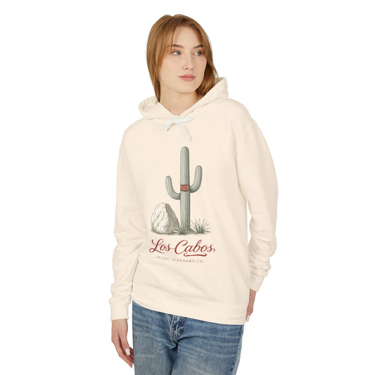 Los Cabos Cactus Hoodie — Lightweight Desert Travel Sweatshirt - Creations by Chris and Carlos