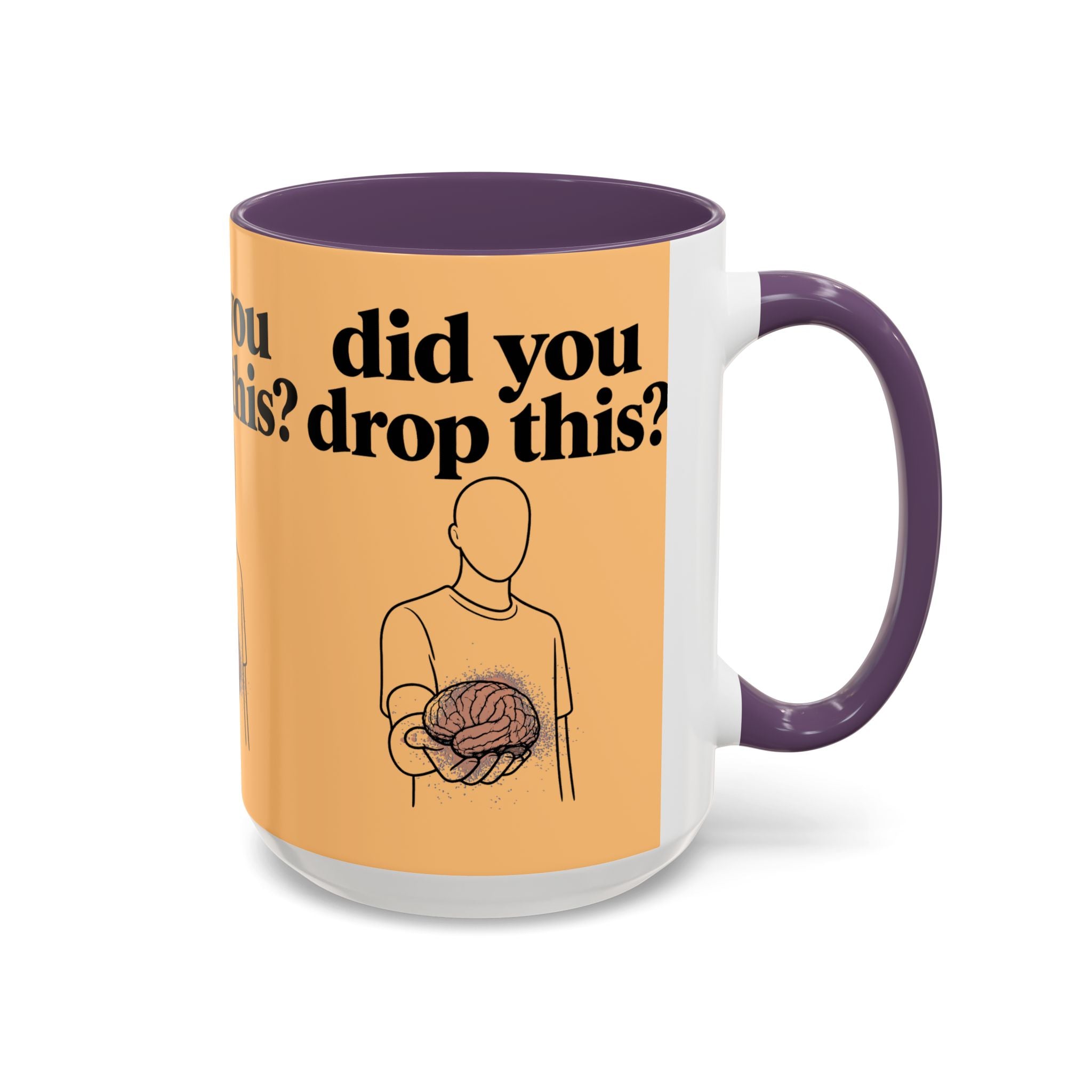 Did You Drop This? Brain Illustration Accent Coffee Mug - Creations by Chris and Carlos